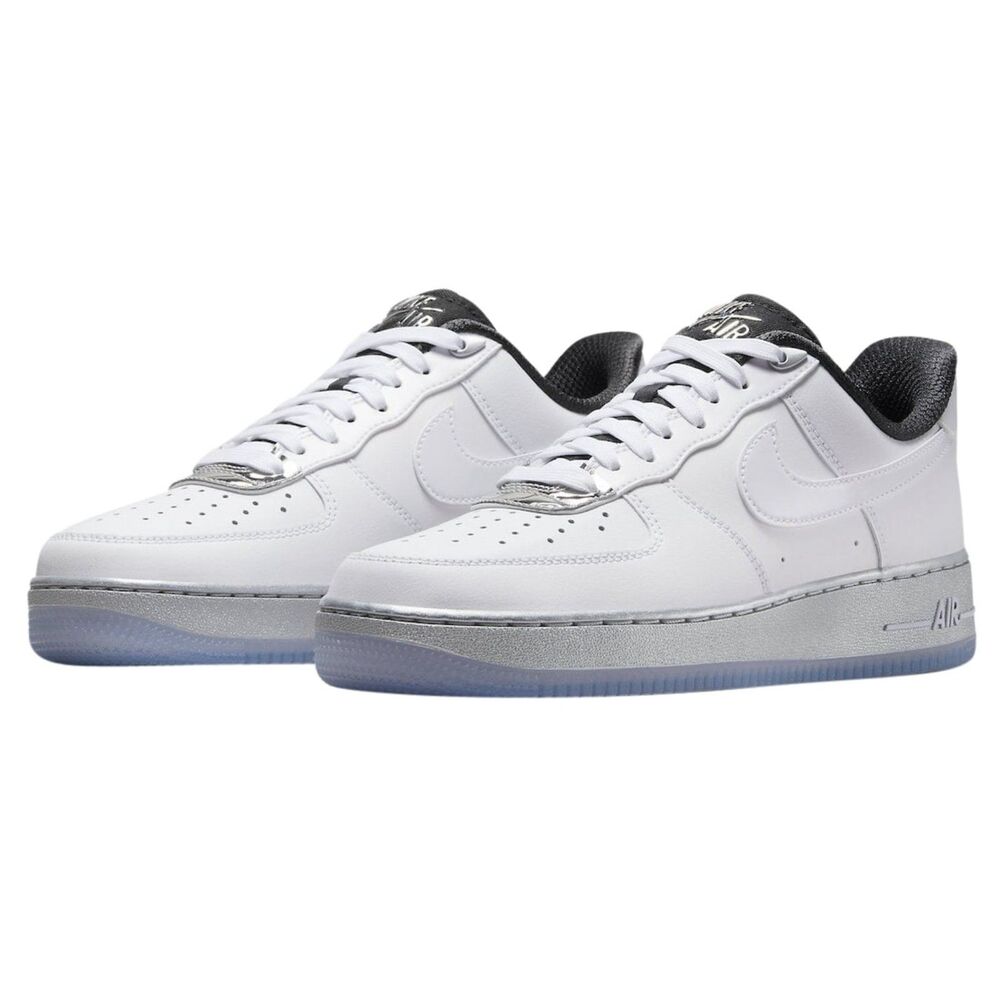 Nike Air Force 1 ’07 SE ‘White Metallic Silver’ DX6764-100 - Size 6 Women - Picture 2 of 10